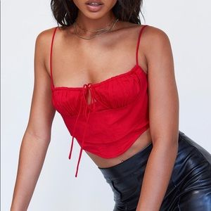 Princess Polly Ramona top in red